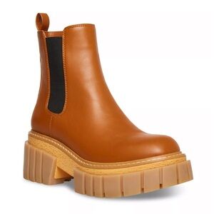Madden Girl Phoebe Chelsea Boots Cognac